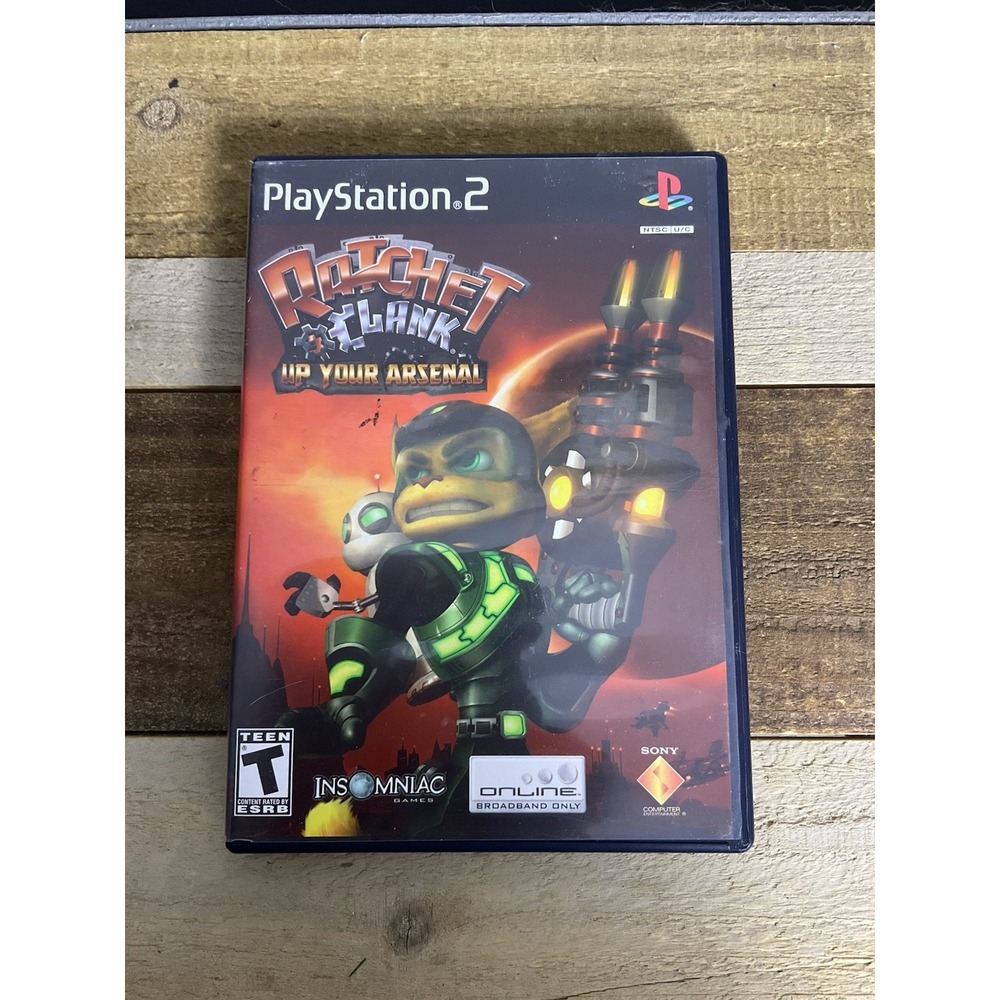 Sony Ratchet & Clank: Up Your Arsenal PS2 T-Teen NTSC-U/C 2004 Manual